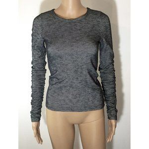 SOLD: Free People Intimately Ruched Sleeve Striped Long Sleeve Top - sz XS